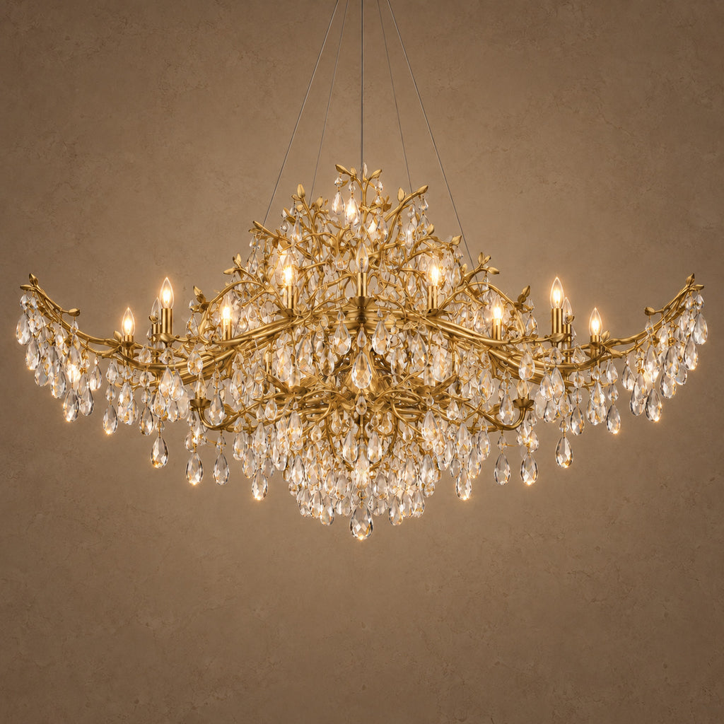 Seya chandelier – light on