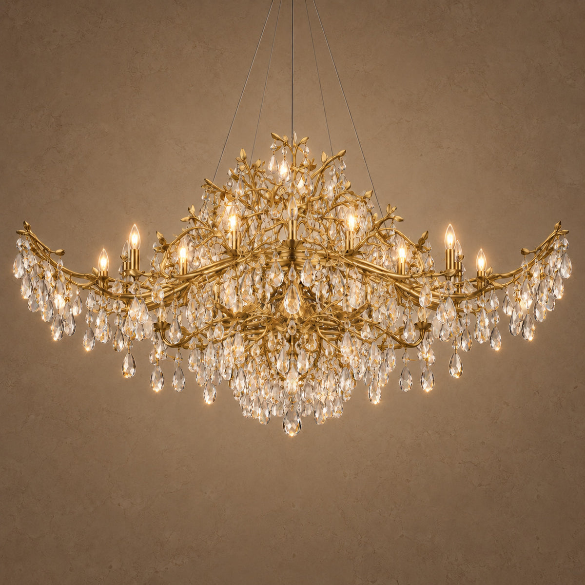 Seya chandelier – light on