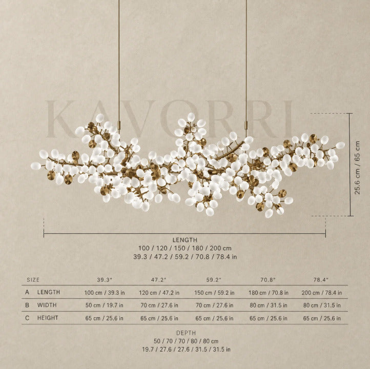 Spore chandelier