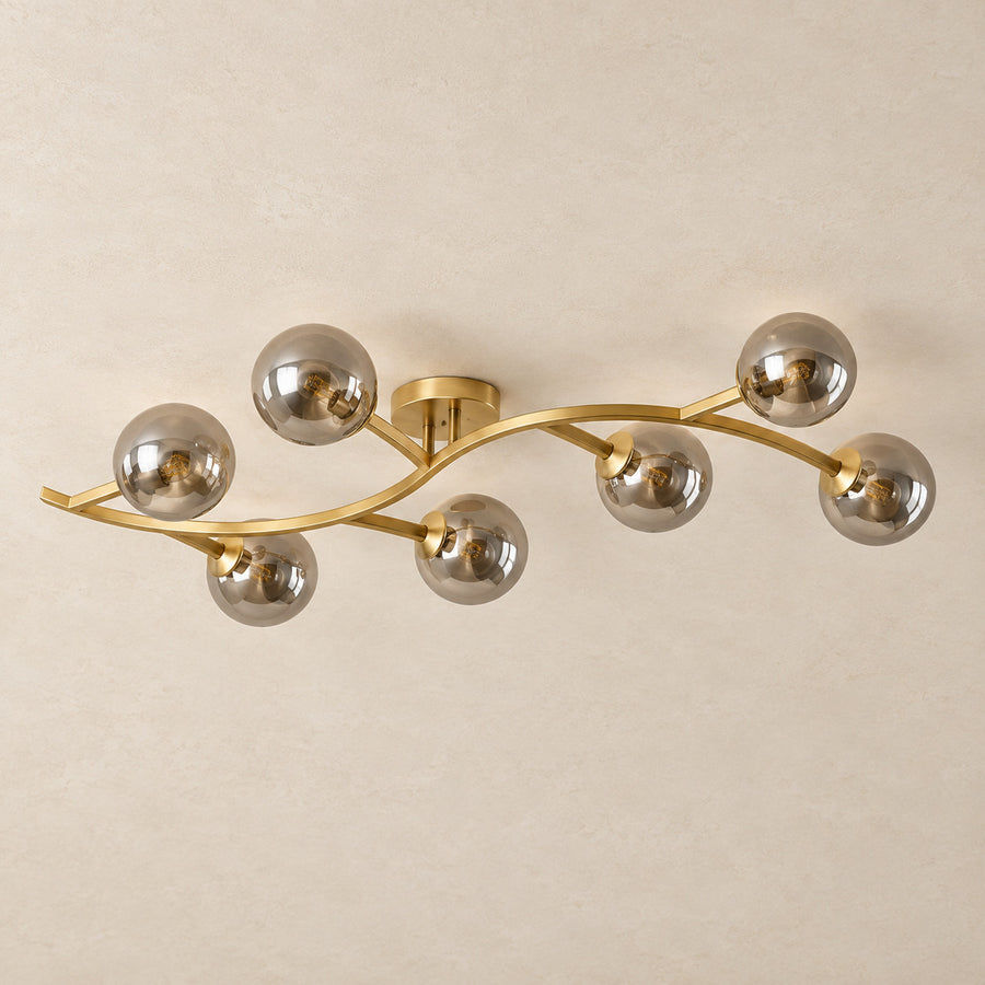 Flush Ceiling Light – Glass, LED – Sprig