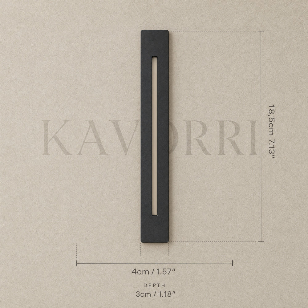 Modern Wall Light – Aluminium, LED – Steplume dimensions