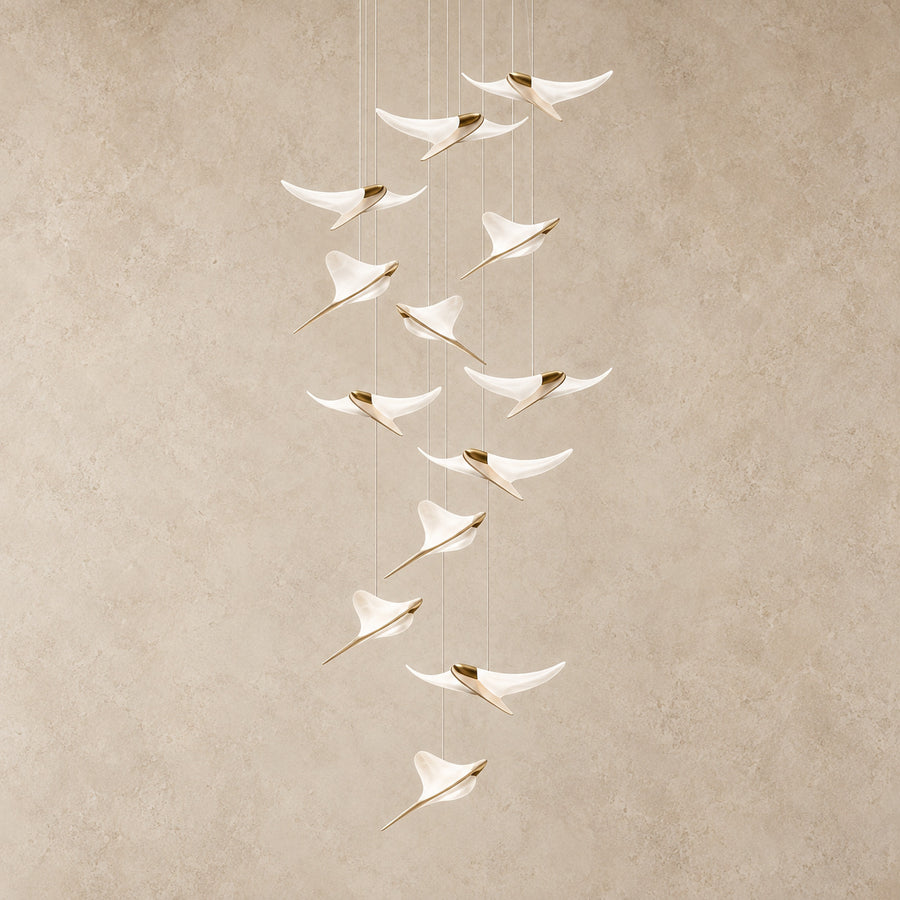 Spiral Chandelier – Dimmable LED – Volans