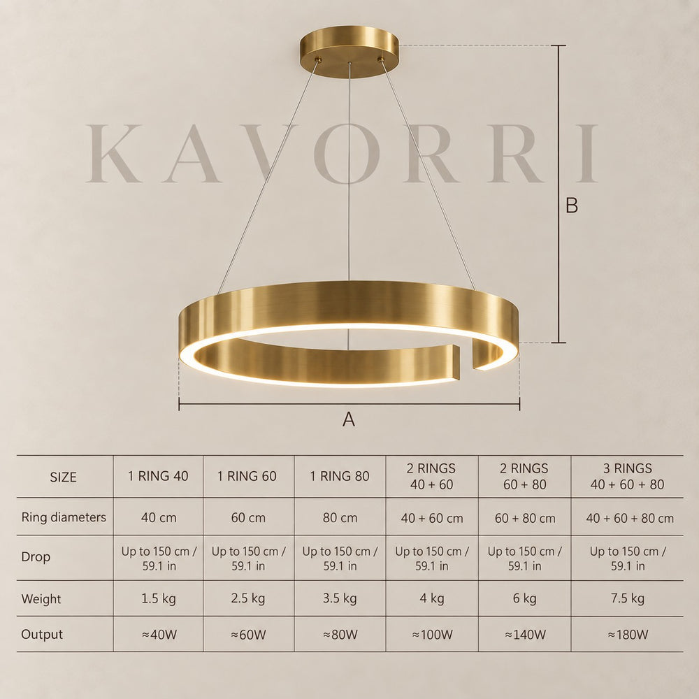 LED Ceiling Light – Aluminium, Dimmable – Zaria dimensions