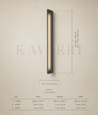 Zentha outdoor wall light dimensions by KAVORRI