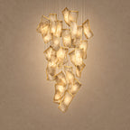 Zephyr chandelier – light on