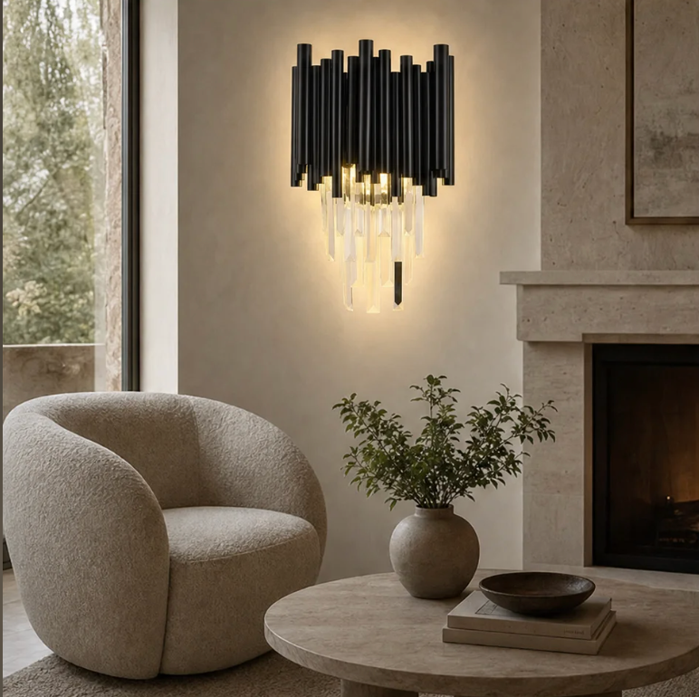 Mystique crystal wall light in a contemporary interior – image 2