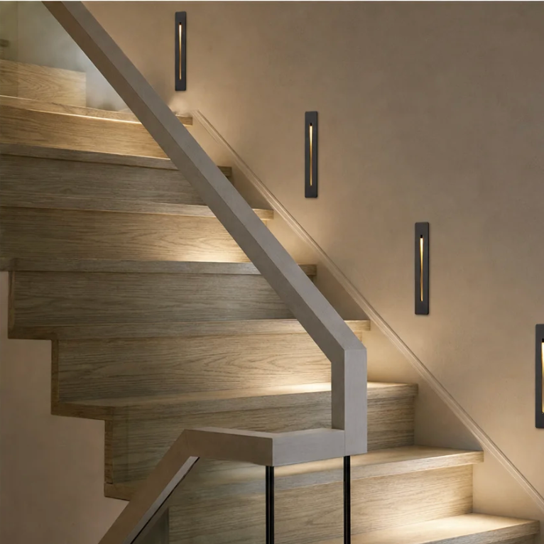 Steplume modern wall light in a contemporary interior